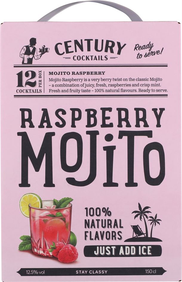 Classic Cocktail Mojito Raspberry BIB